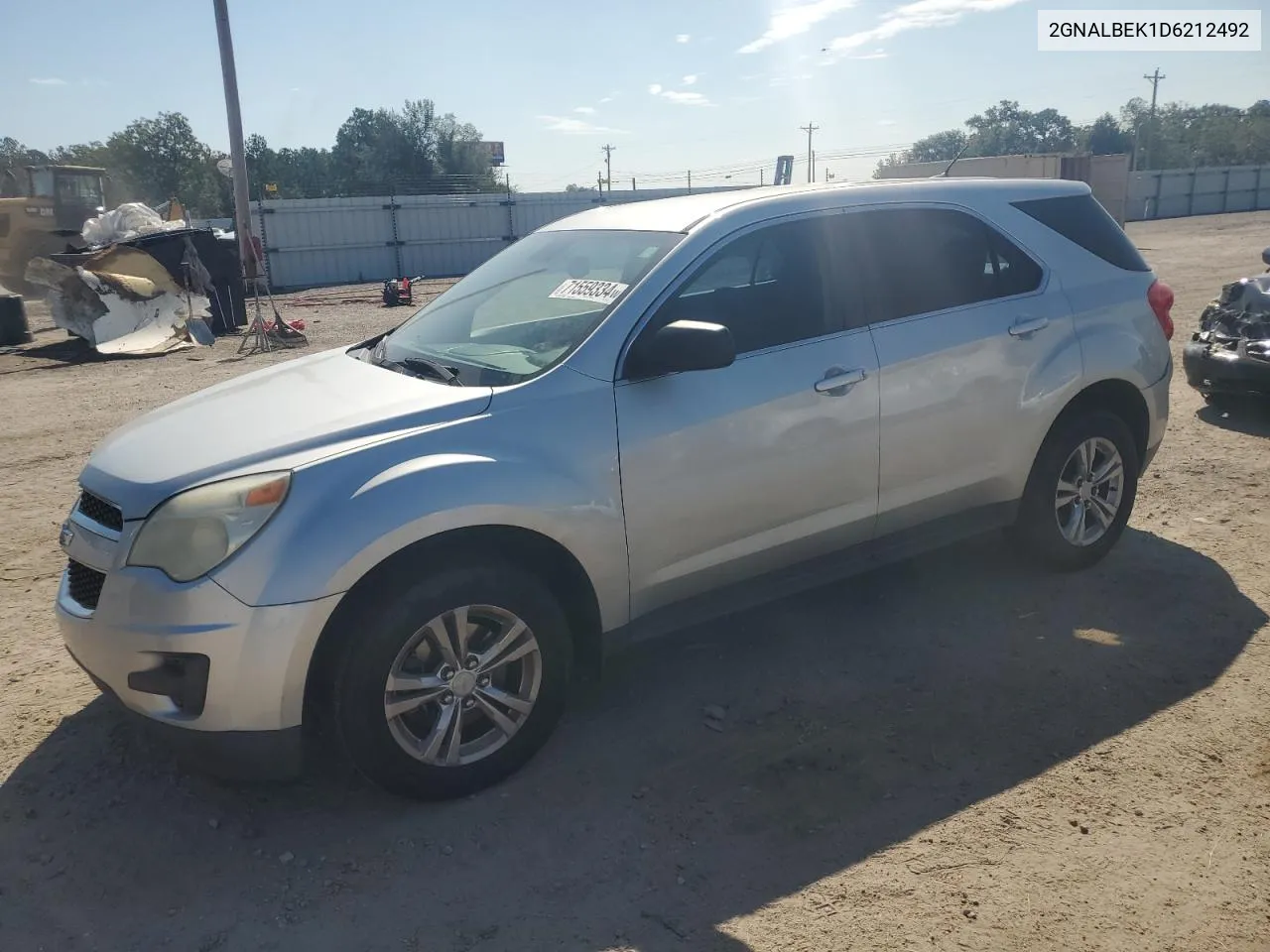 2013 Chevrolet Equinox Ls VIN: 2GNALBEK1D6212492 Lot: 71559334