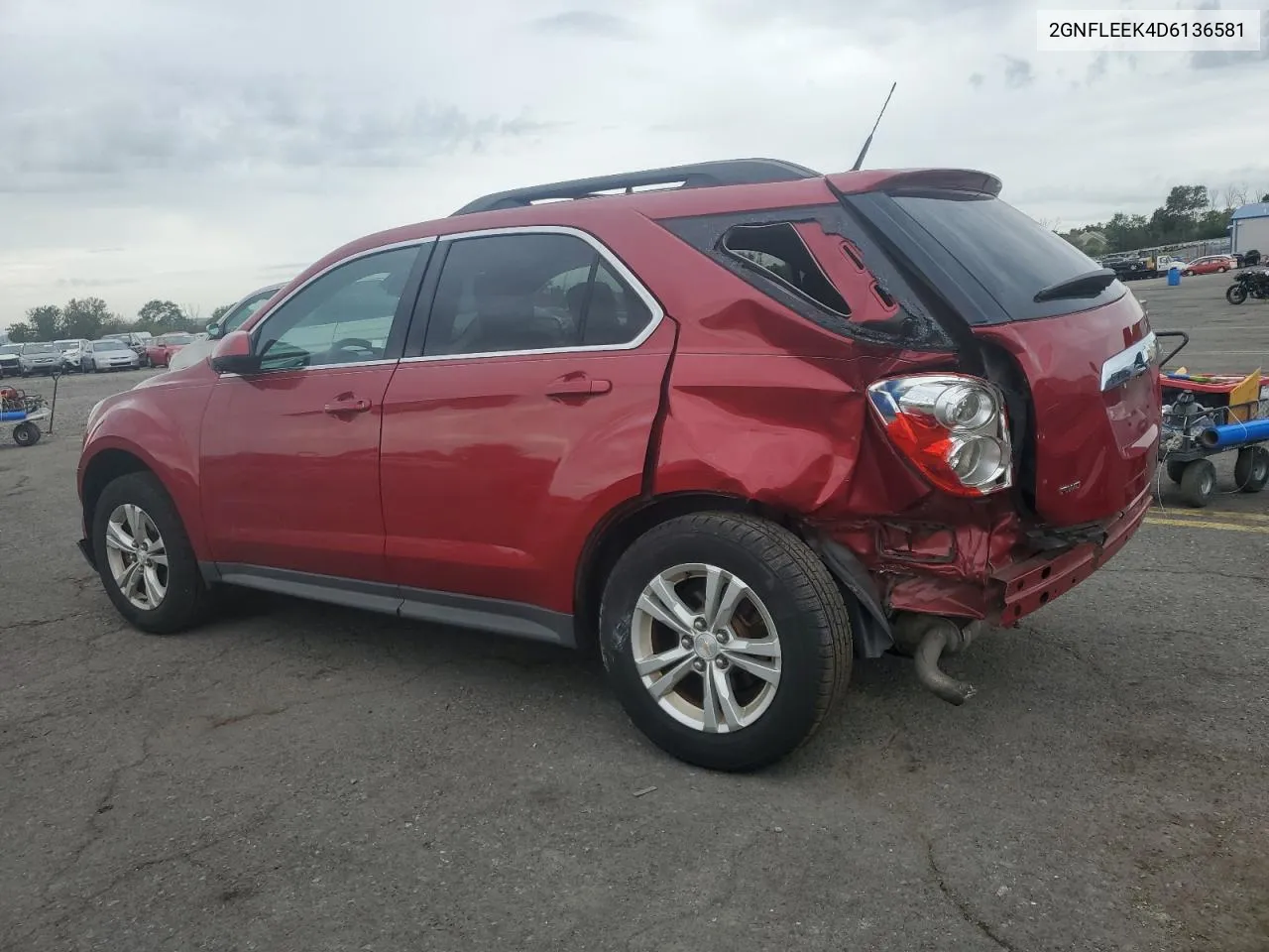 2013 Chevrolet Equinox Lt VIN: 2GNFLEEK4D6136581 Lot: 72106254