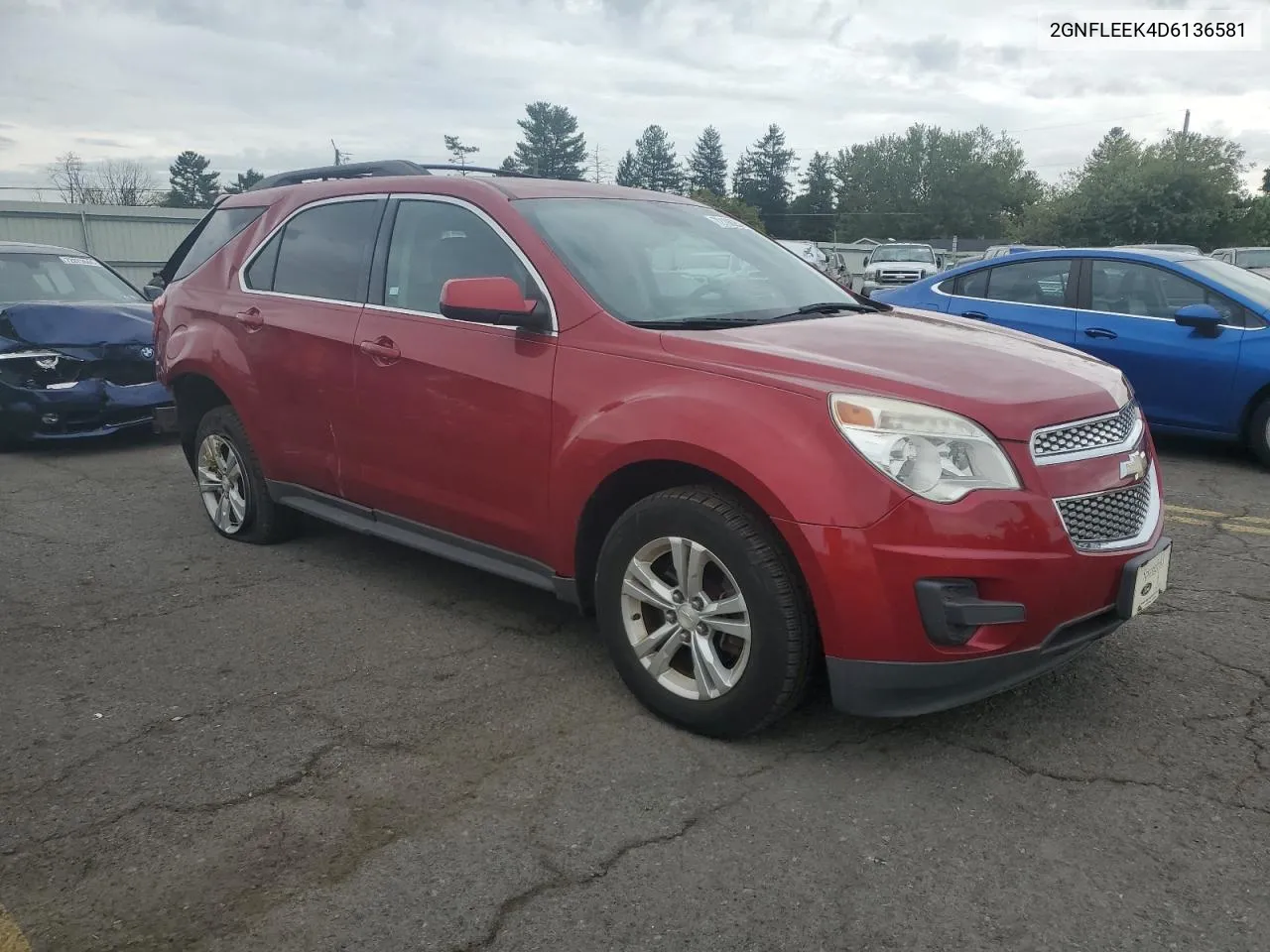 2013 Chevrolet Equinox Lt VIN: 2GNFLEEK4D6136581 Lot: 72106254