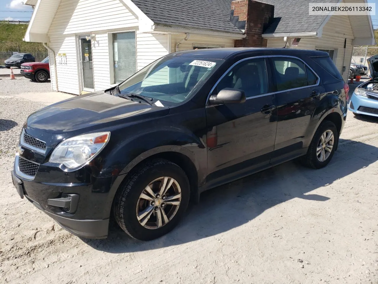 2013 Chevrolet Equinox Ls VIN: 2GNALBEK2D6113342 Lot: 72251624