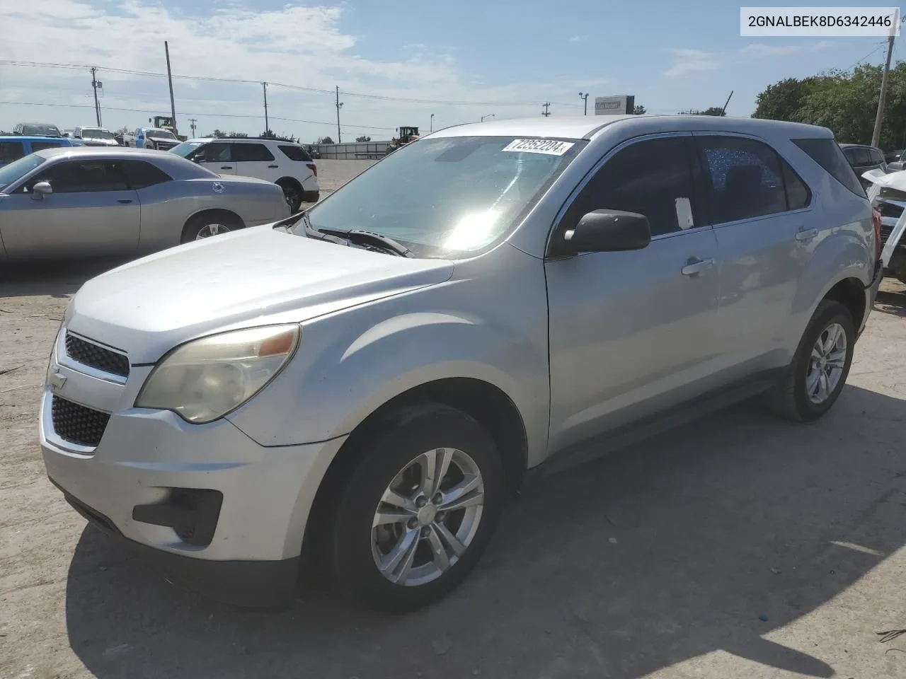 2013 Chevrolet Equinox Ls VIN: 2GNALBEK8D6342446 Lot: 72362204