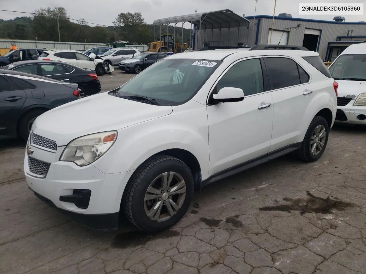 2013 Chevrolet Equinox Lt VIN: 2GNALDEK3D6105360 Lot: 72996474