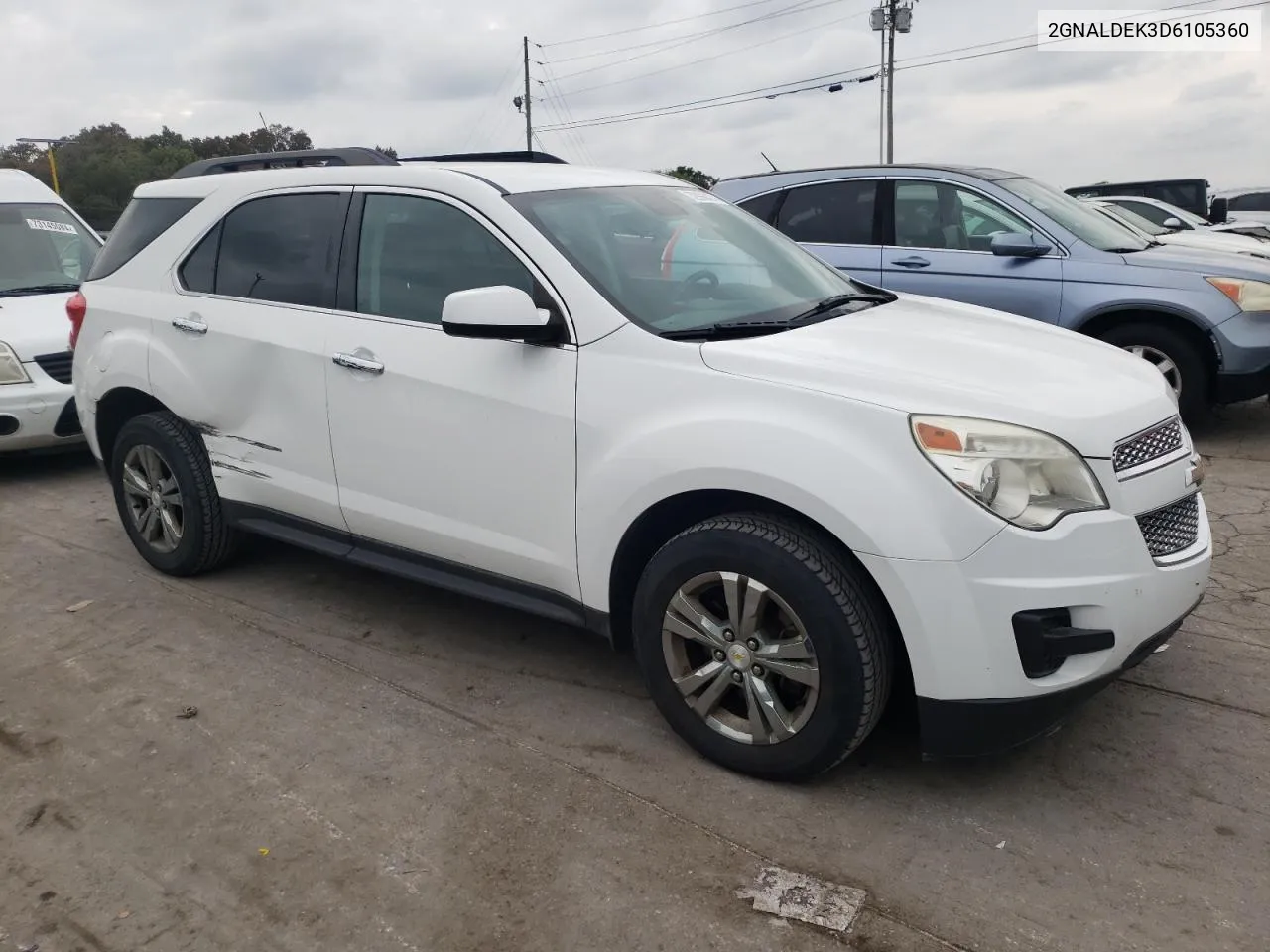 2013 Chevrolet Equinox Lt VIN: 2GNALDEK3D6105360 Lot: 72996474