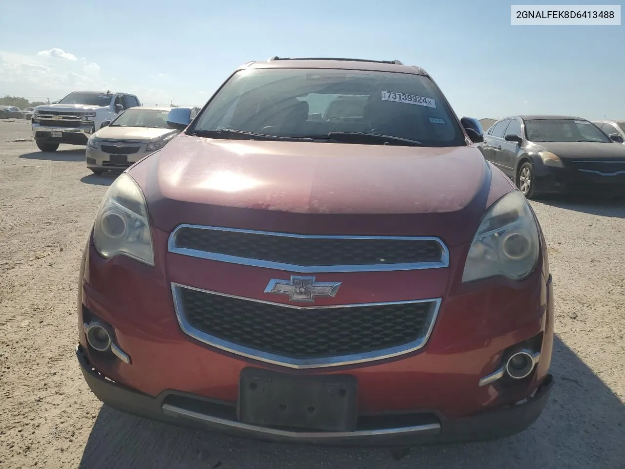 2013 Chevrolet Equinox Ltz VIN: 2GNALFEK8D6413488 Lot: 73139924