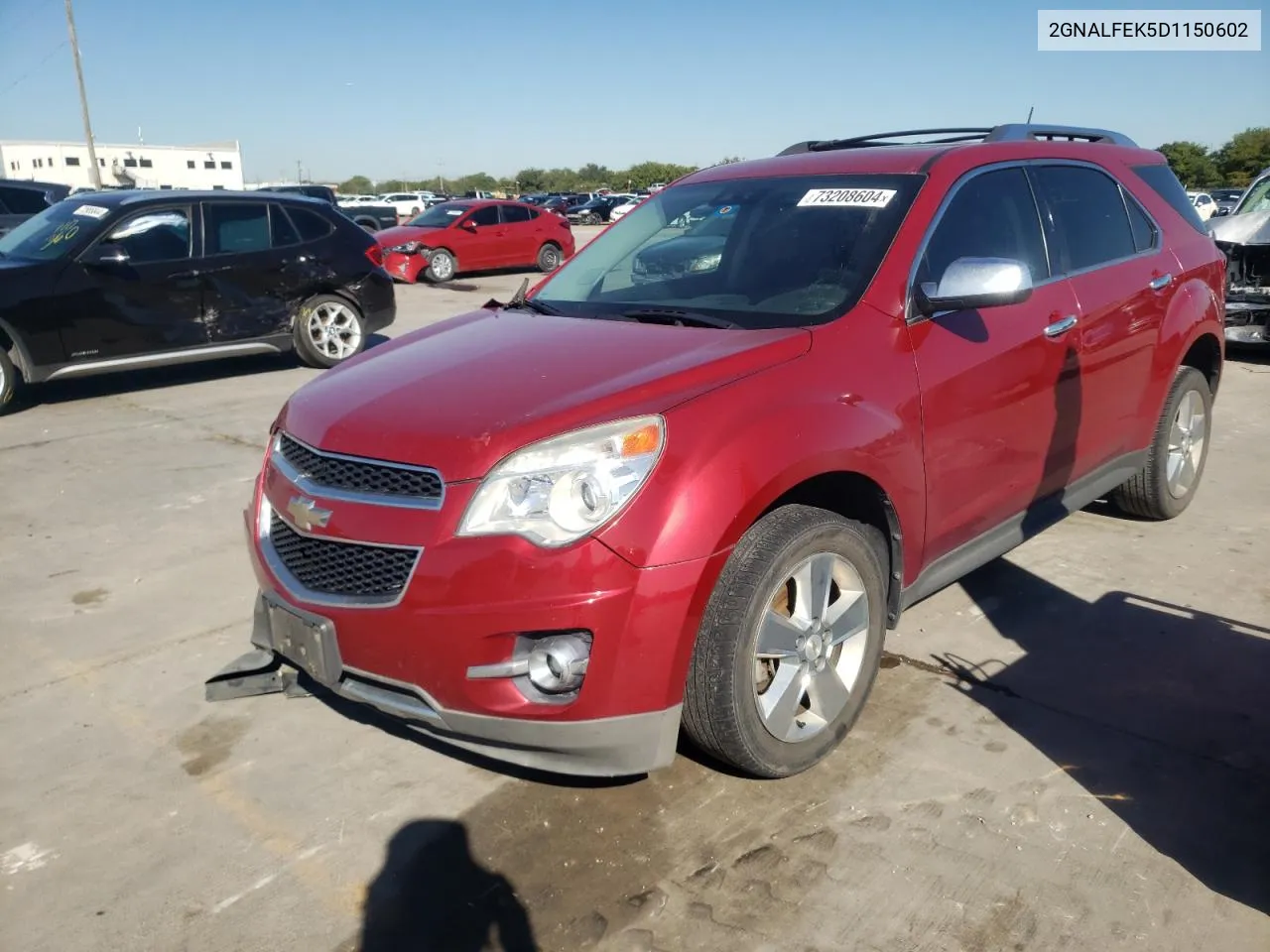 2013 Chevrolet Equinox Ltz VIN: 2GNALFEK5D1150602 Lot: 73208604