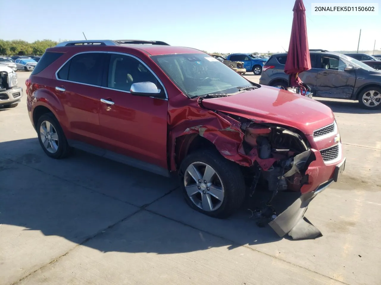 2013 Chevrolet Equinox Ltz VIN: 2GNALFEK5D1150602 Lot: 73208604