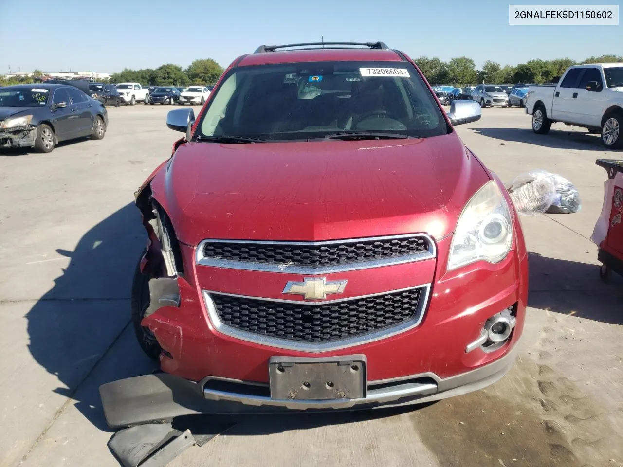 2013 Chevrolet Equinox Ltz VIN: 2GNALFEK5D1150602 Lot: 73208604