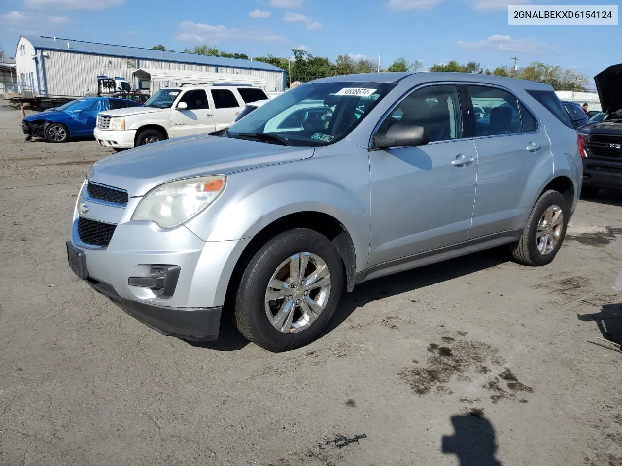 2013 Chevrolet Equinox Ls VIN: 2GNALBEKXD6154124 Lot: 74608674