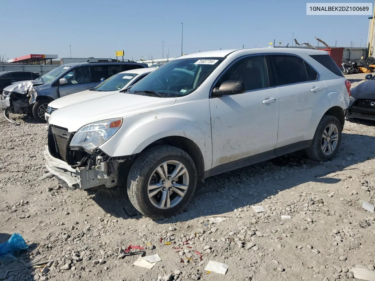 2013 Chevrolet Equinox Ls VIN: 1GNALBEK2DZ100689 Lot: 75687784