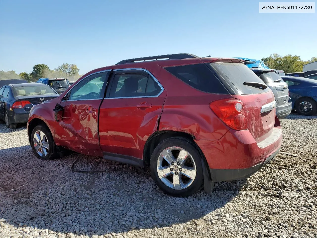 2013 Chevrolet Equinox Lt VIN: 2GNALPEK6D1172730 Lot: 76510564