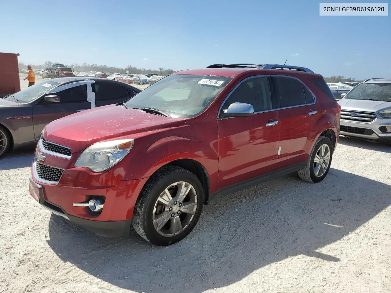 2013 Chevrolet Equinox Ltz VIN: 2GNFLGE39D6196120 Lot: 76715454