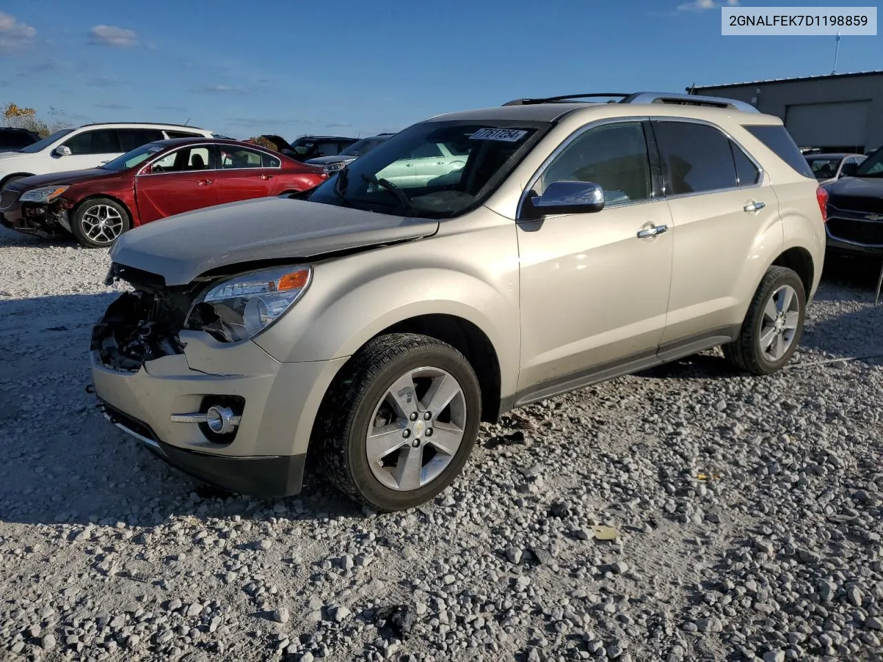 2013 Chevrolet Equinox Ltz VIN: 2GNALFEK7D1198859 Lot: 77617254