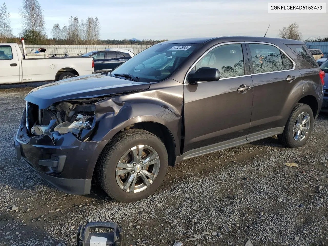 2013 Chevrolet Equinox Ls VIN: 2GNFLCEK4D6153479 Lot: 77624804