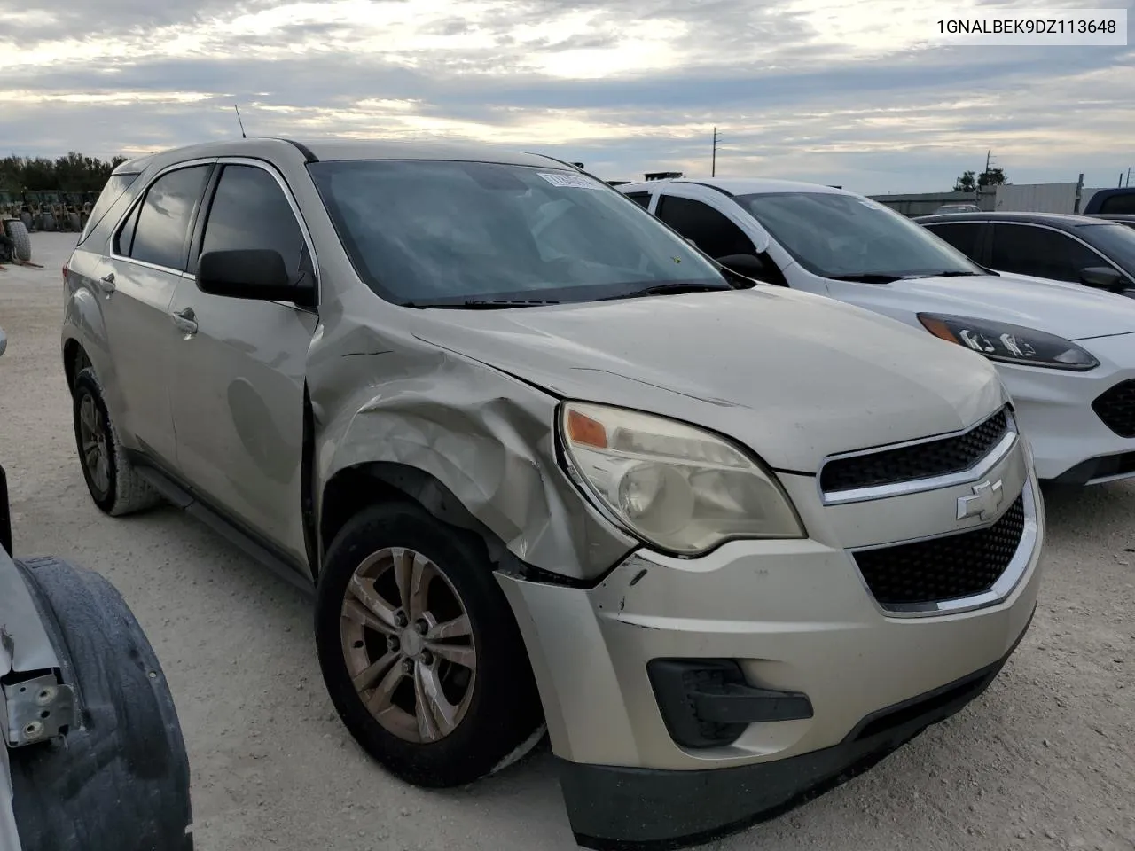 2013 Chevrolet Equinox Ls VIN: 1GNALBEK9DZ113648 Lot: 77840474