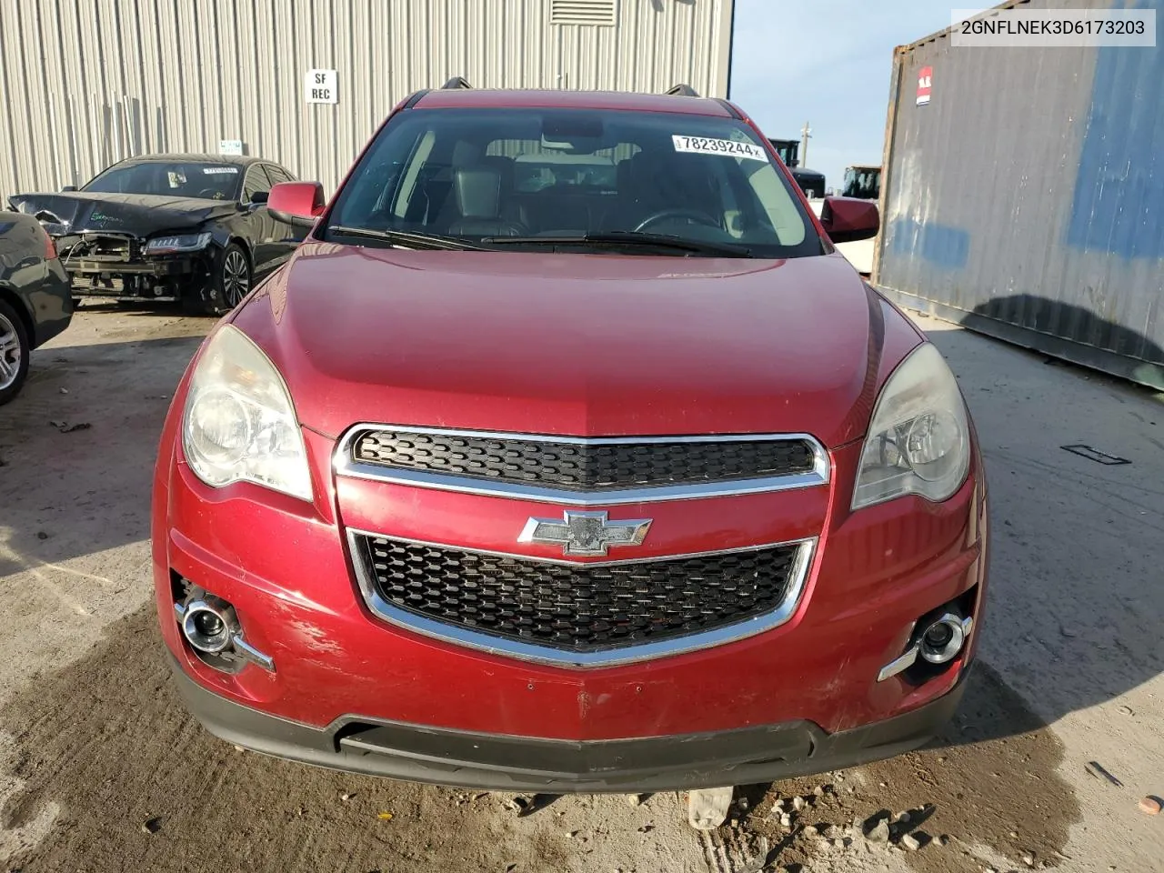 2013 Chevrolet Equinox Lt VIN: 2GNFLNEK3D6173203 Lot: 78239244