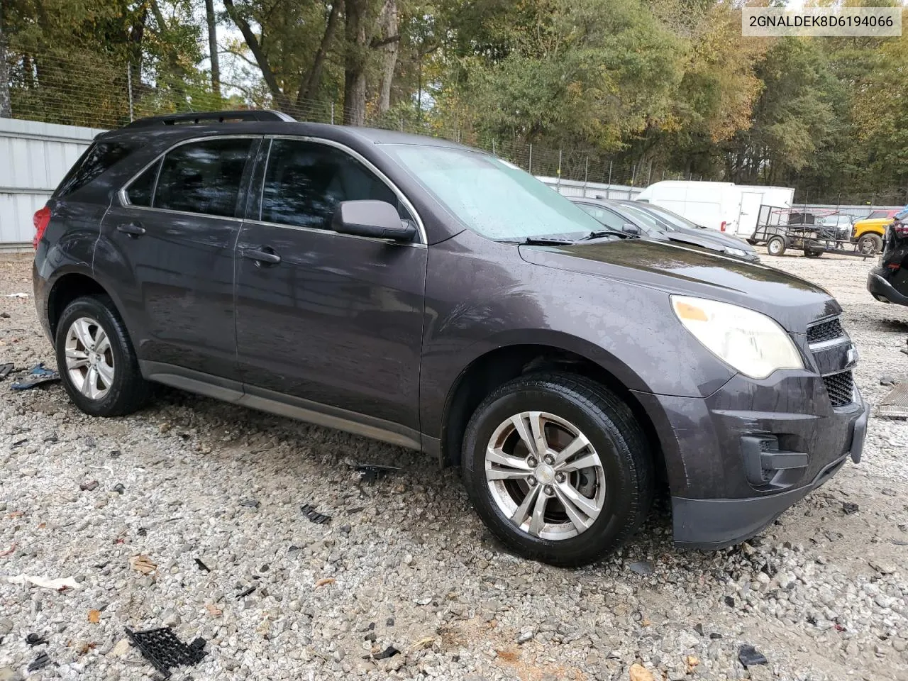 2013 Chevrolet Equinox Lt VIN: 2GNALDEK8D6194066 Lot: 78242264