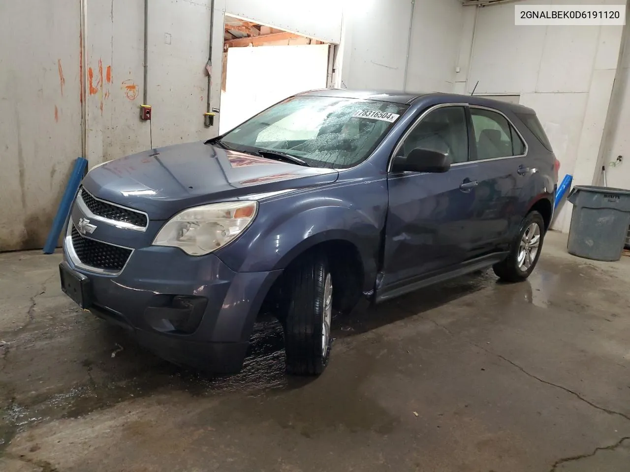 2013 Chevrolet Equinox Ls VIN: 2GNALBEK0D6191120 Lot: 78316504