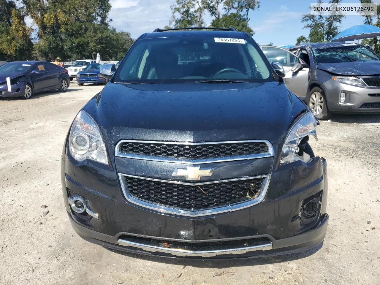 2013 Chevrolet Equinox Ltz VIN: 2GNALFEKXD6126492 Lot: 78367864