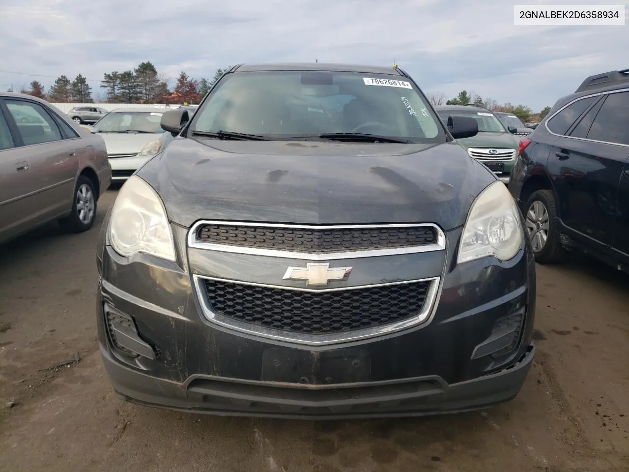 2013 Chevrolet Equinox Ls VIN: 2GNALBEK2D6358934 Lot: 78626814