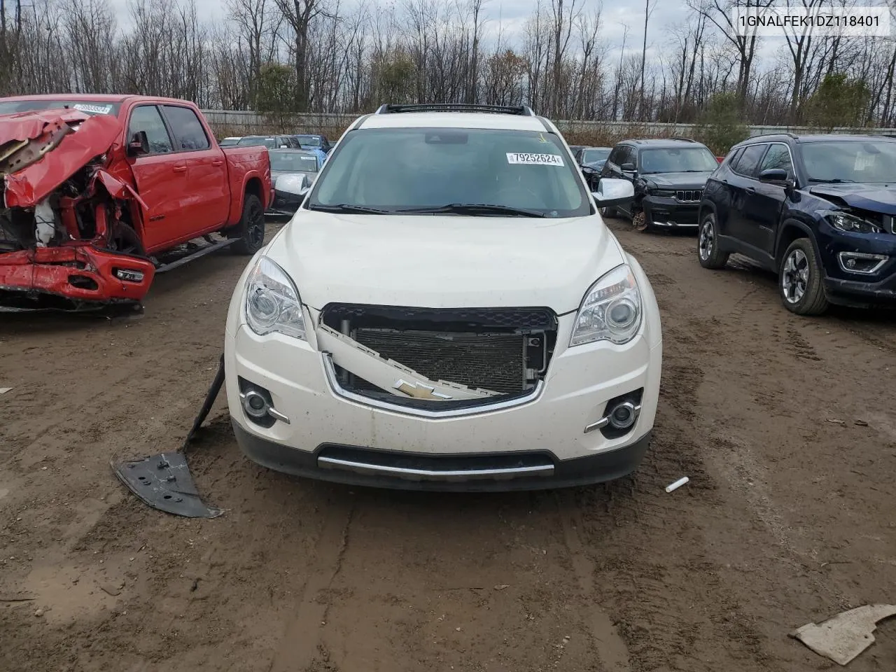 2013 Chevrolet Equinox Ltz VIN: 1GNALFEK1DZ118401 Lot: 79252624