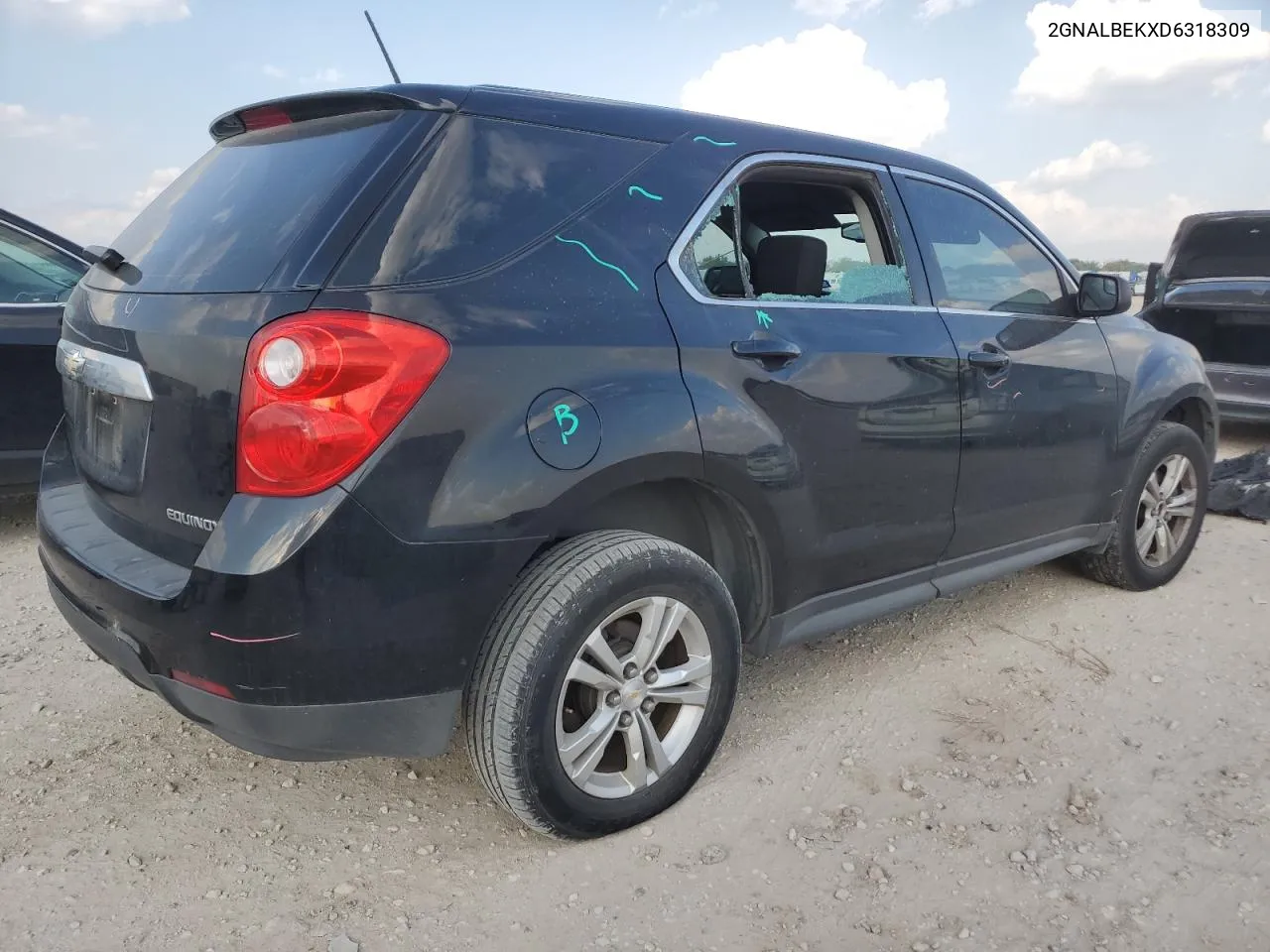 2GNALBEKXD6318309 2013 Chevrolet Equinox Ls