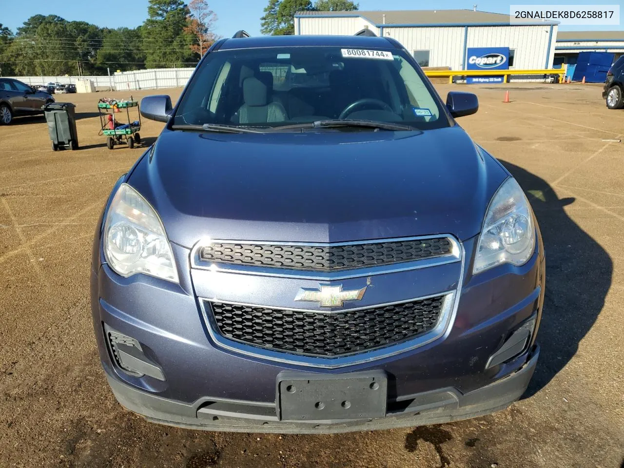 2013 Chevrolet Equinox Lt VIN: 2GNALDEK8D6258817 Lot: 80081744