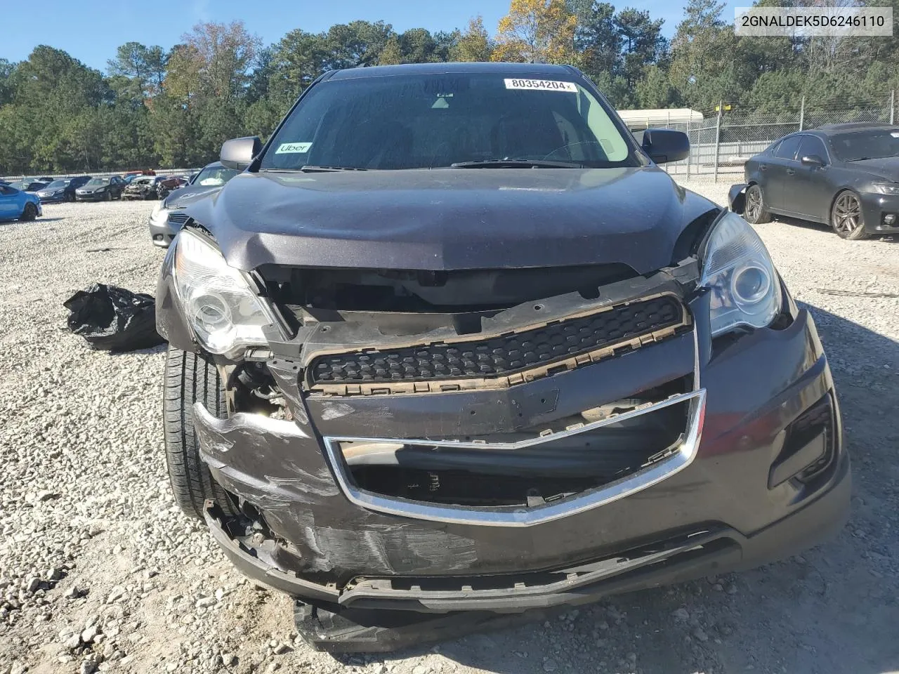 2013 Chevrolet Equinox Lt VIN: 2GNALDEK5D6246110 Lot: 80354204