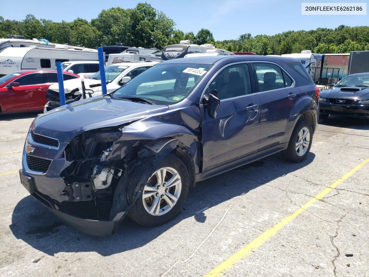 2014 Chevrolet Equinox Ls VIN: 2GNFLEEK1E6262186 Lot: 58144354