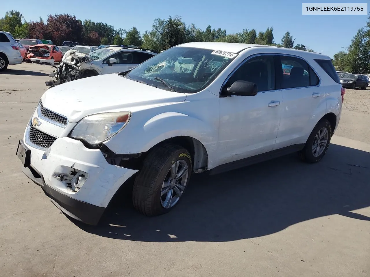 2014 Chevrolet Equinox Ls VIN: 1GNFLEEK6EZ119755 Lot: 60922714