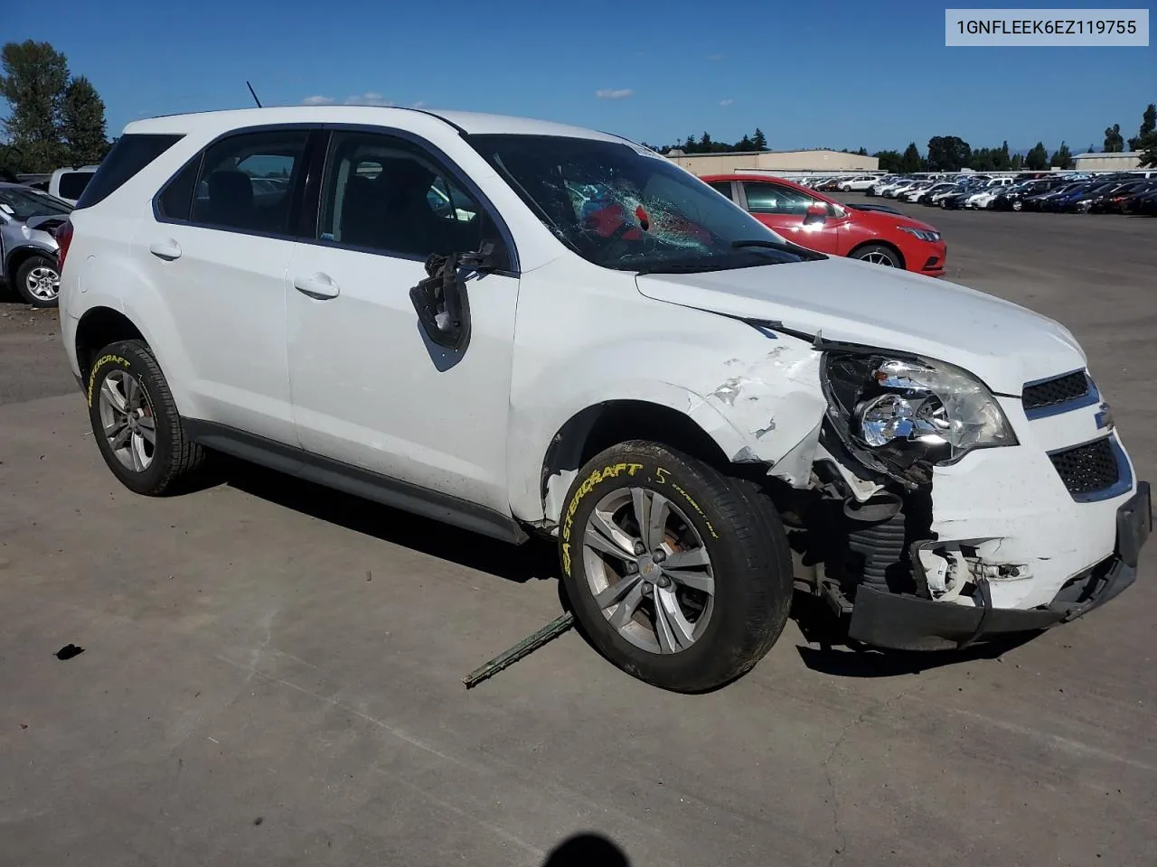 2014 Chevrolet Equinox Ls VIN: 1GNFLEEK6EZ119755 Lot: 60922714