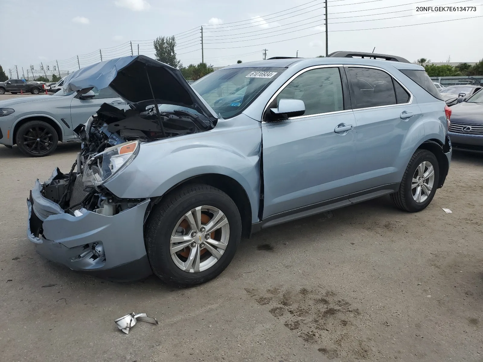 2014 Chevrolet Equinox Lt VIN: 2GNFLGEK7E6134773 Lot: 61016934