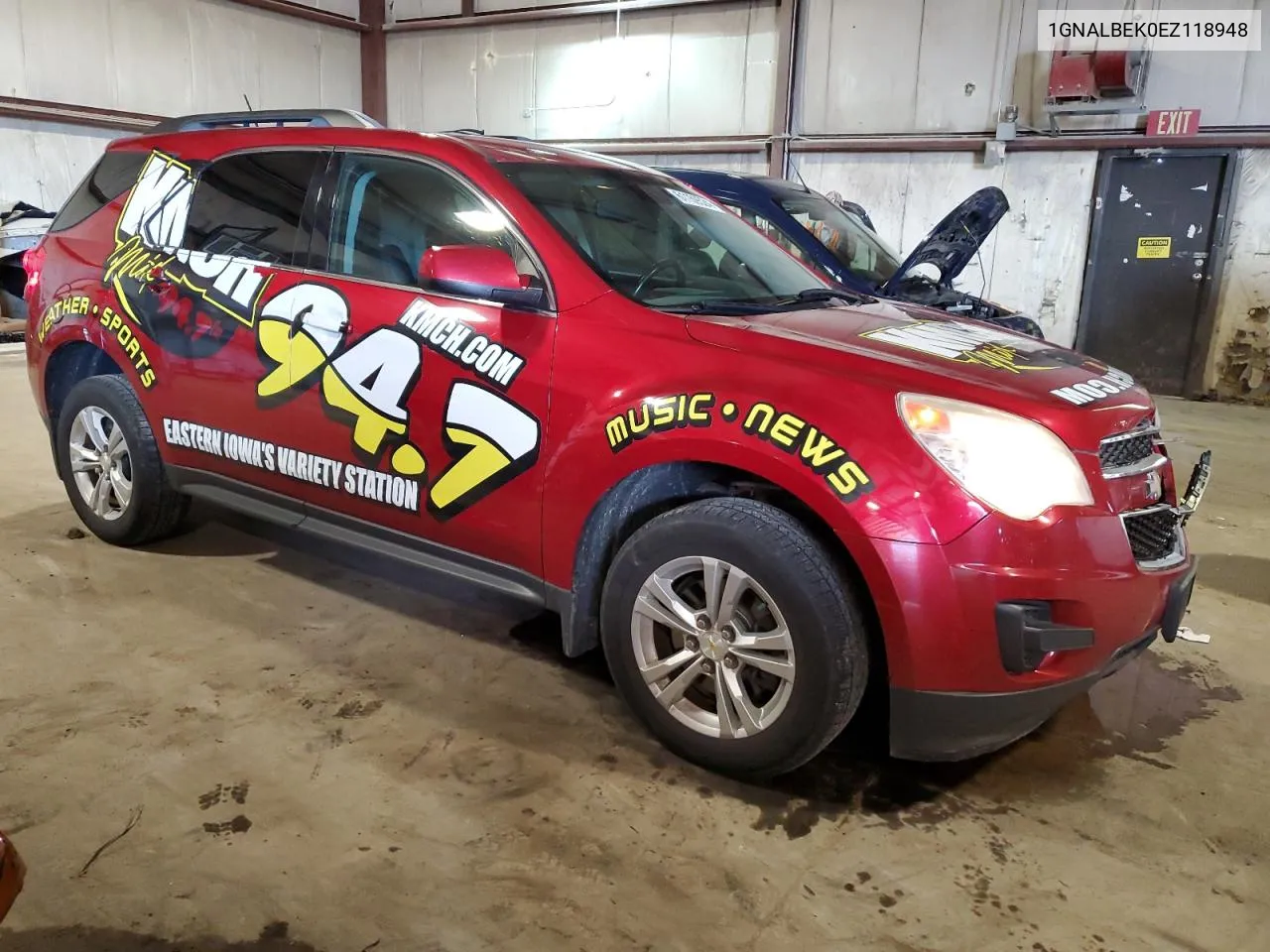 2014 Chevrolet Equinox Lt VIN: 1GNALBEK0EZ118948 Lot: 61159524