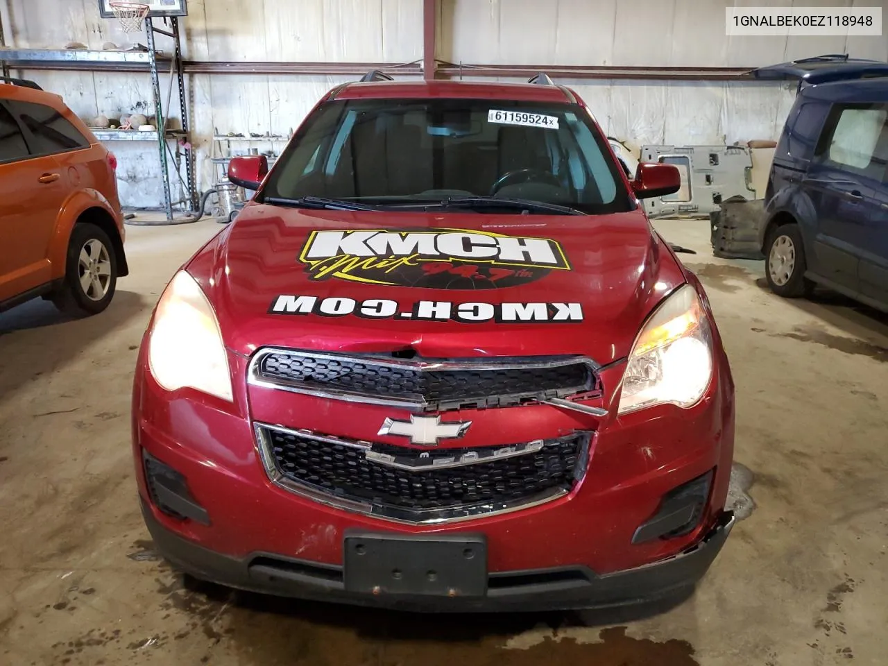 2014 Chevrolet Equinox Lt VIN: 1GNALBEK0EZ118948 Lot: 61159524