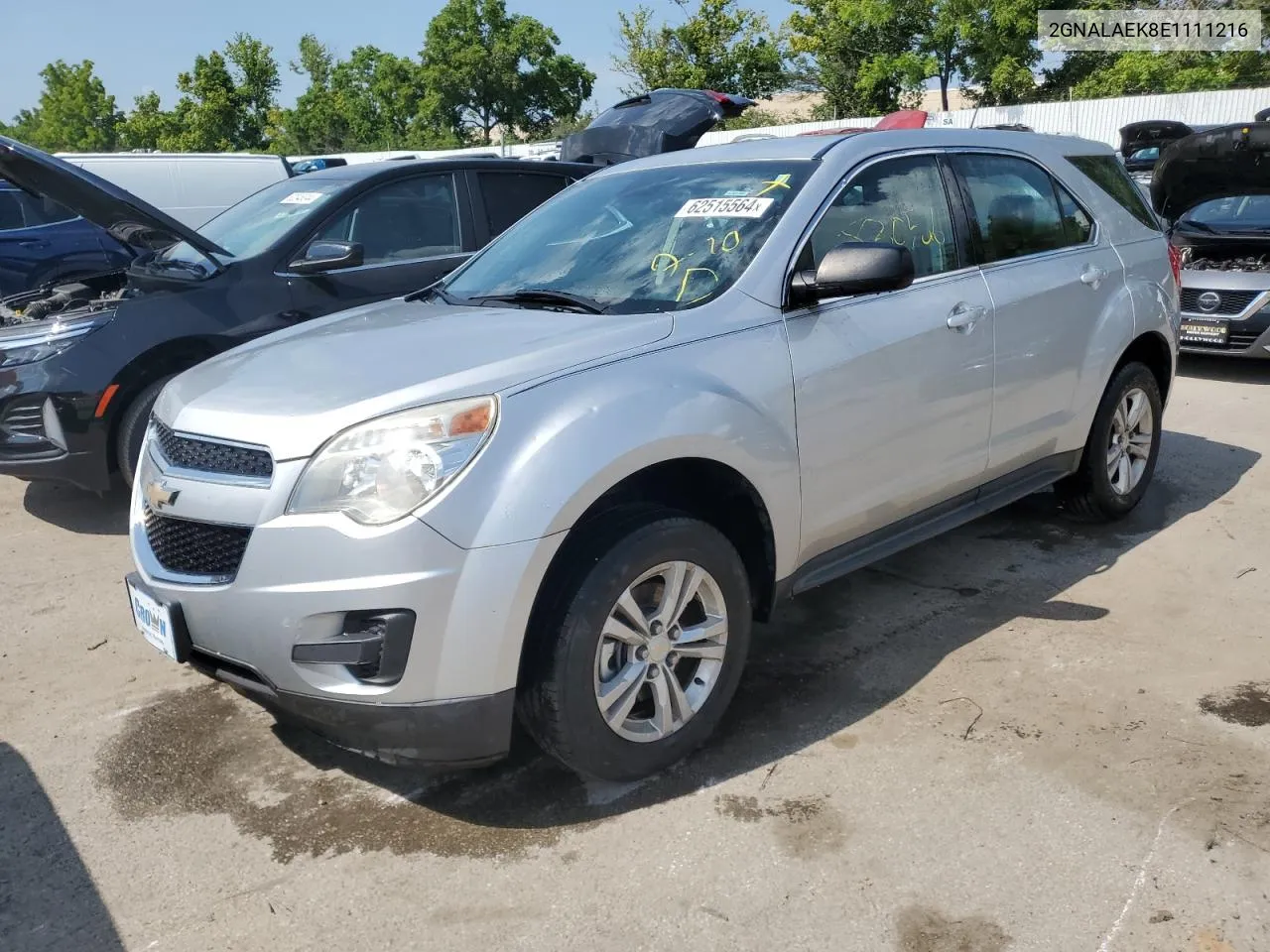 2014 Chevrolet Equinox Ls VIN: 2GNALAEK8E1111216 Lot: 62515564