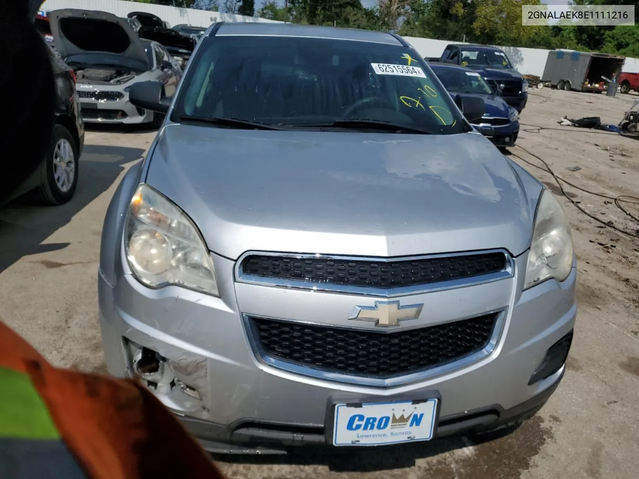 2014 Chevrolet Equinox Ls VIN: 2GNALAEK8E1111216 Lot: 62515564