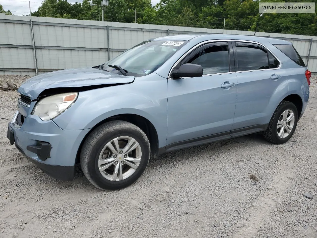 2014 Chevrolet Equinox Ls VIN: 2GNFLEEK0E6360755 Lot: 62613254