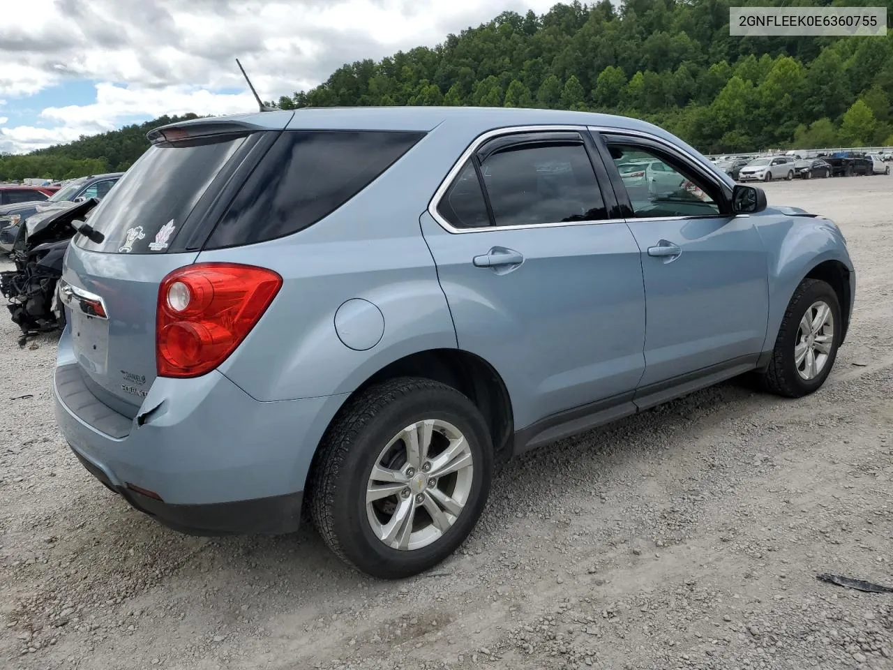 2014 Chevrolet Equinox Ls VIN: 2GNFLEEK0E6360755 Lot: 62613254