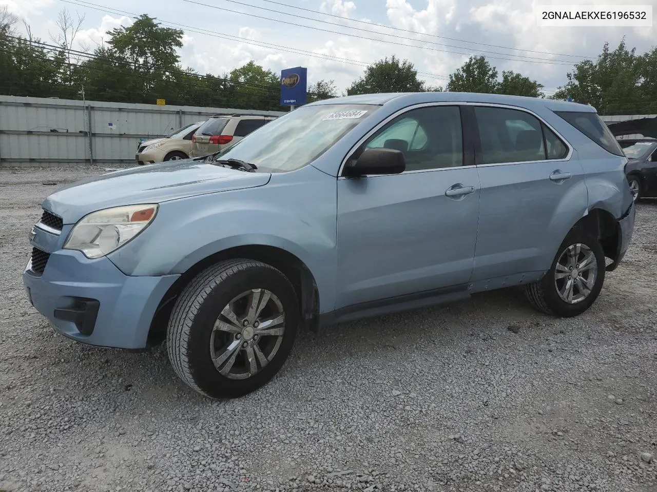 2014 Chevrolet Equinox Ls VIN: 2GNALAEKXE6196532 Lot: 63664684