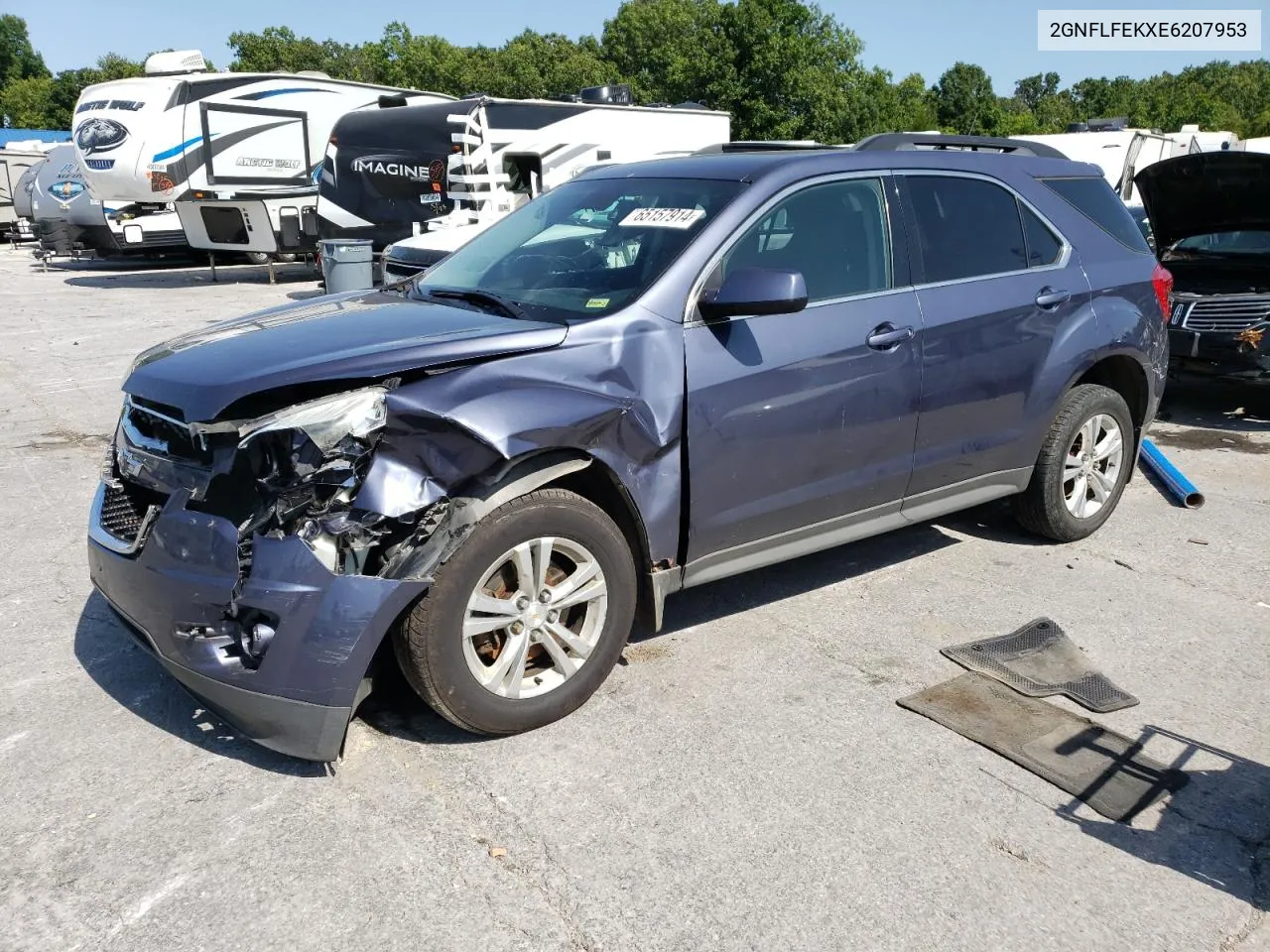 2GNFLFEKXE6207953 2014 Chevrolet Equinox Lt