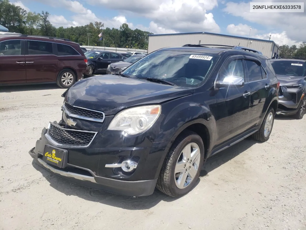 2014 Chevrolet Equinox Ltz VIN: 2GNFLHEKXE6333578 Lot: 65499924