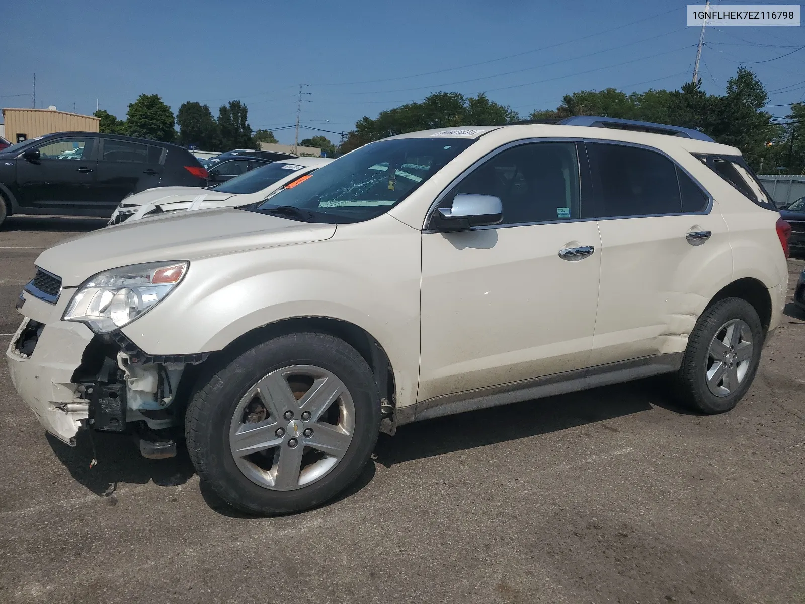 2014 Chevrolet Equinox Ltz VIN: 1GNFLHEK7EZ116798 Lot: 66921634