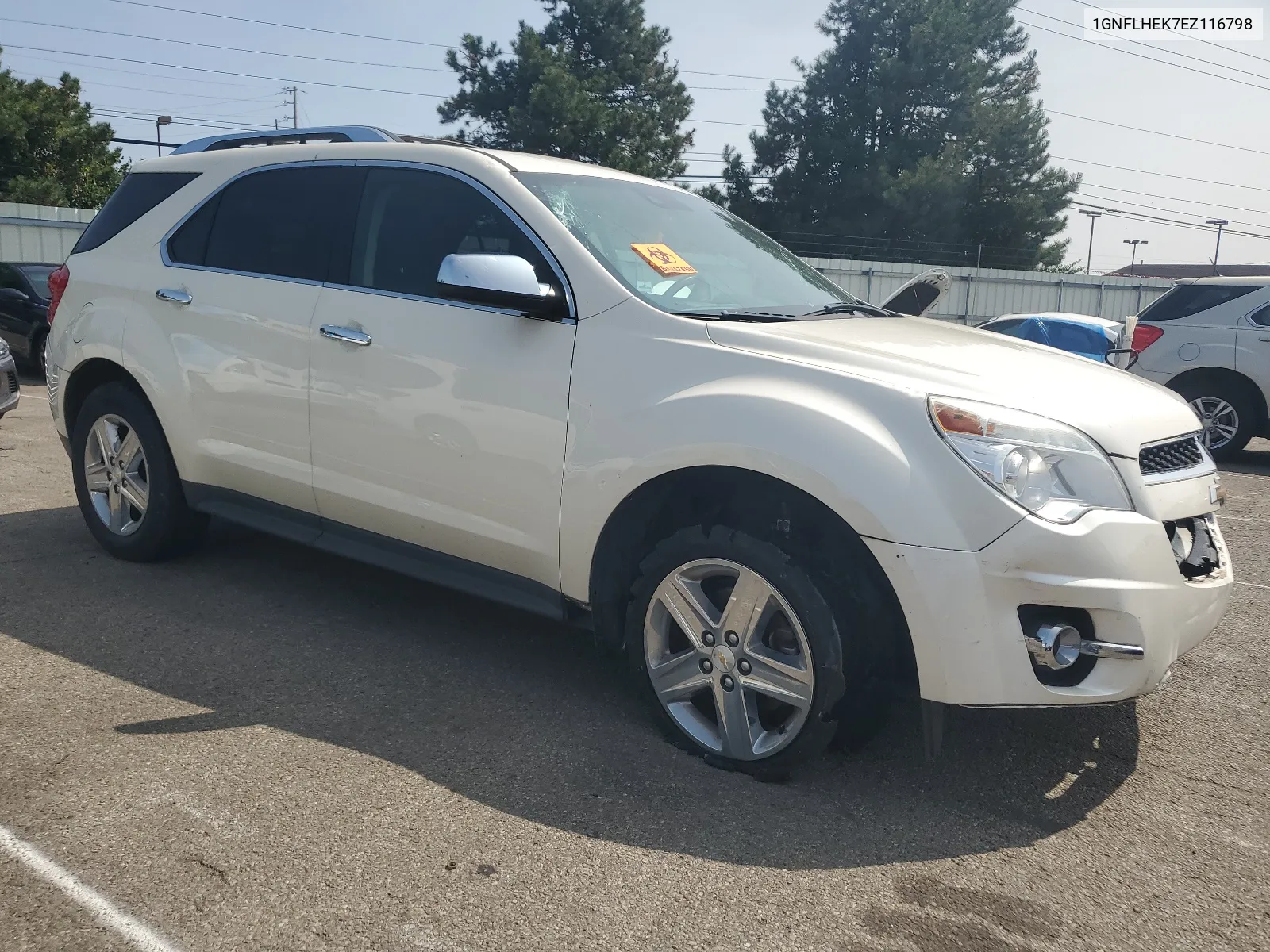 2014 Chevrolet Equinox Ltz VIN: 1GNFLHEK7EZ116798 Lot: 66921634