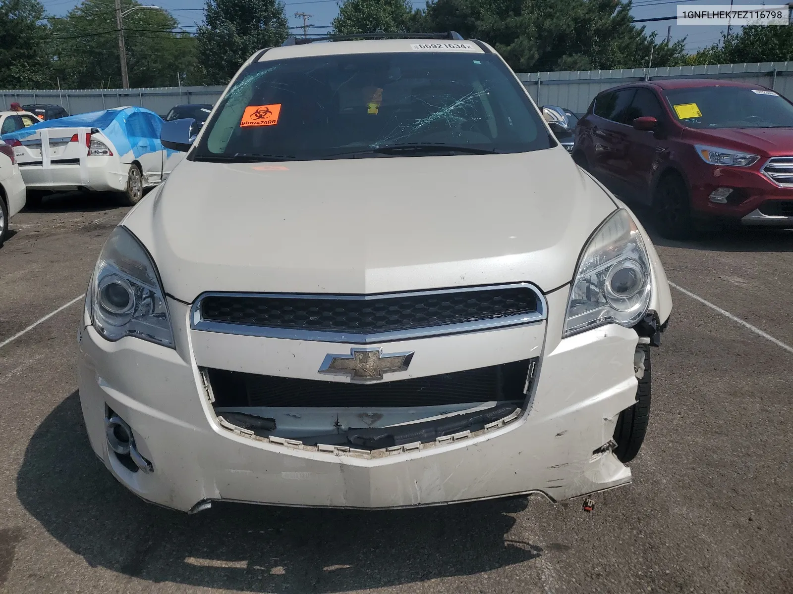 2014 Chevrolet Equinox Ltz VIN: 1GNFLHEK7EZ116798 Lot: 66921634