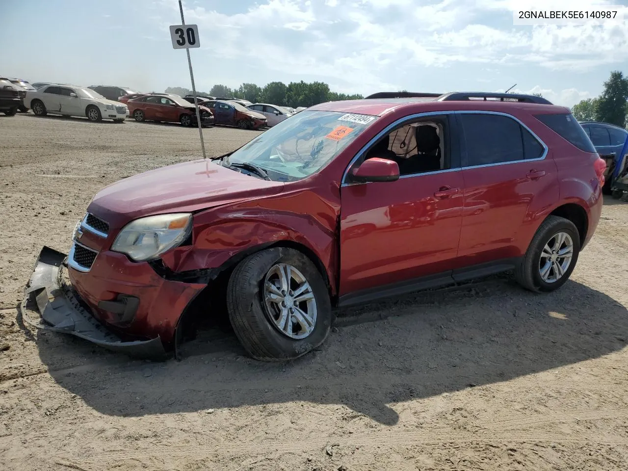 2014 Chevrolet Equinox Lt VIN: 2GNALBEK5E6140987 Lot: 67112494