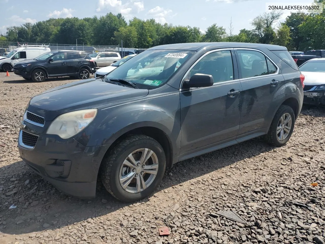 2014 Chevrolet Equinox Ls VIN: 2GNALAEK5E6106302 Lot: 67349994