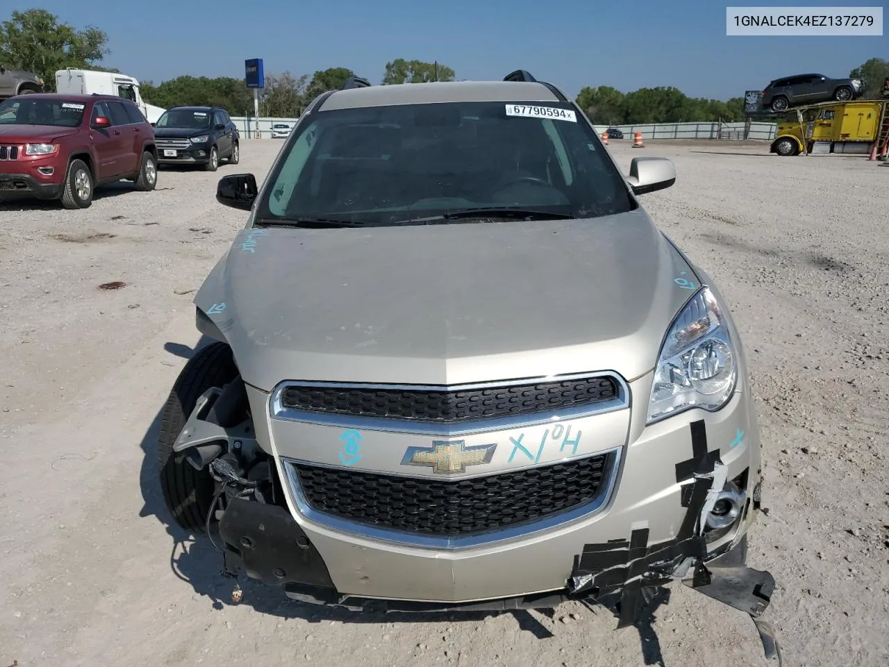 2014 Chevrolet Equinox Lt VIN: 1GNALCEK4EZ137279 Lot: 67790594