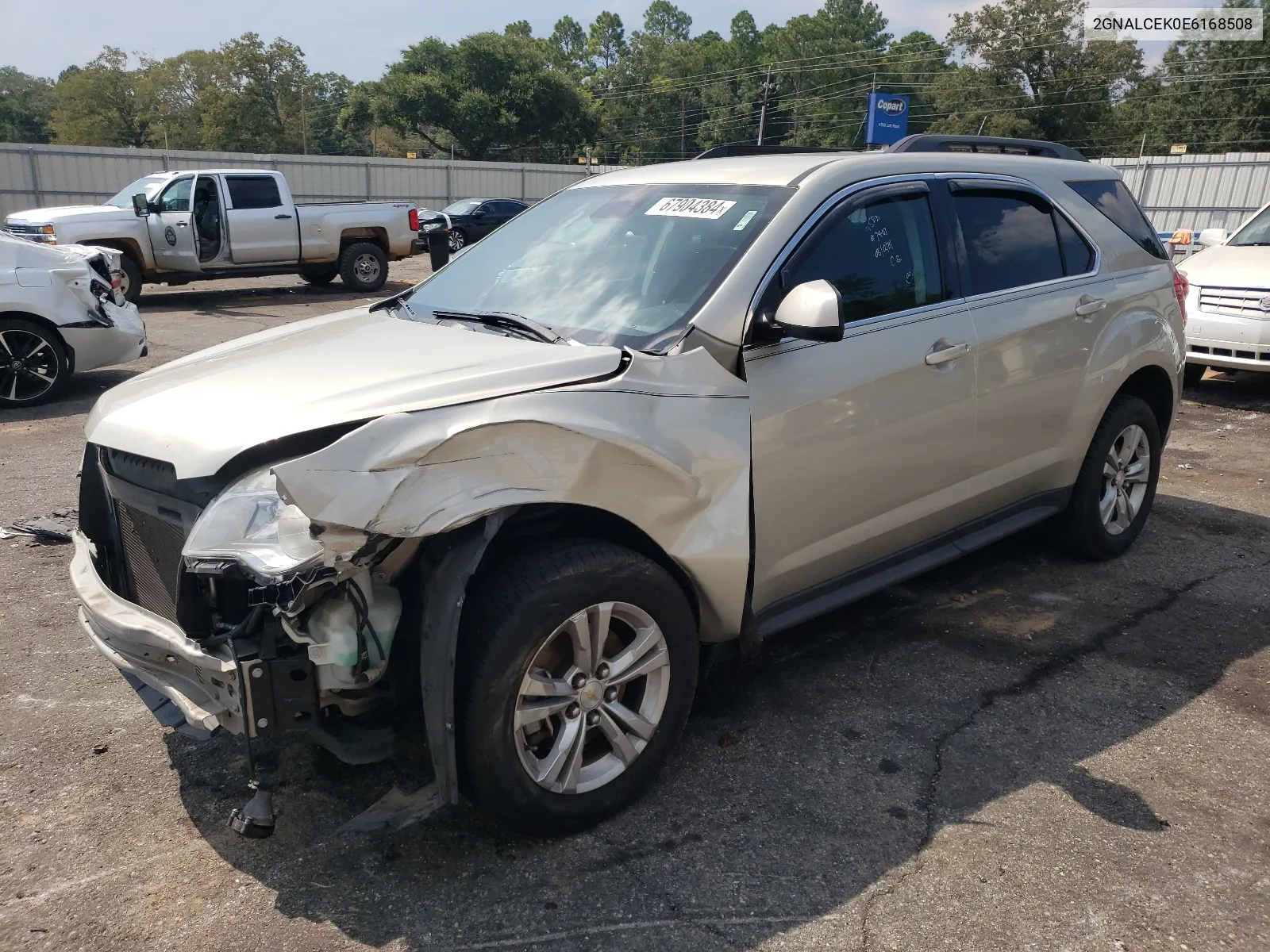 2014 Chevrolet Equinox Lt VIN: 2GNALCEK0E6168508 Lot: 67904384