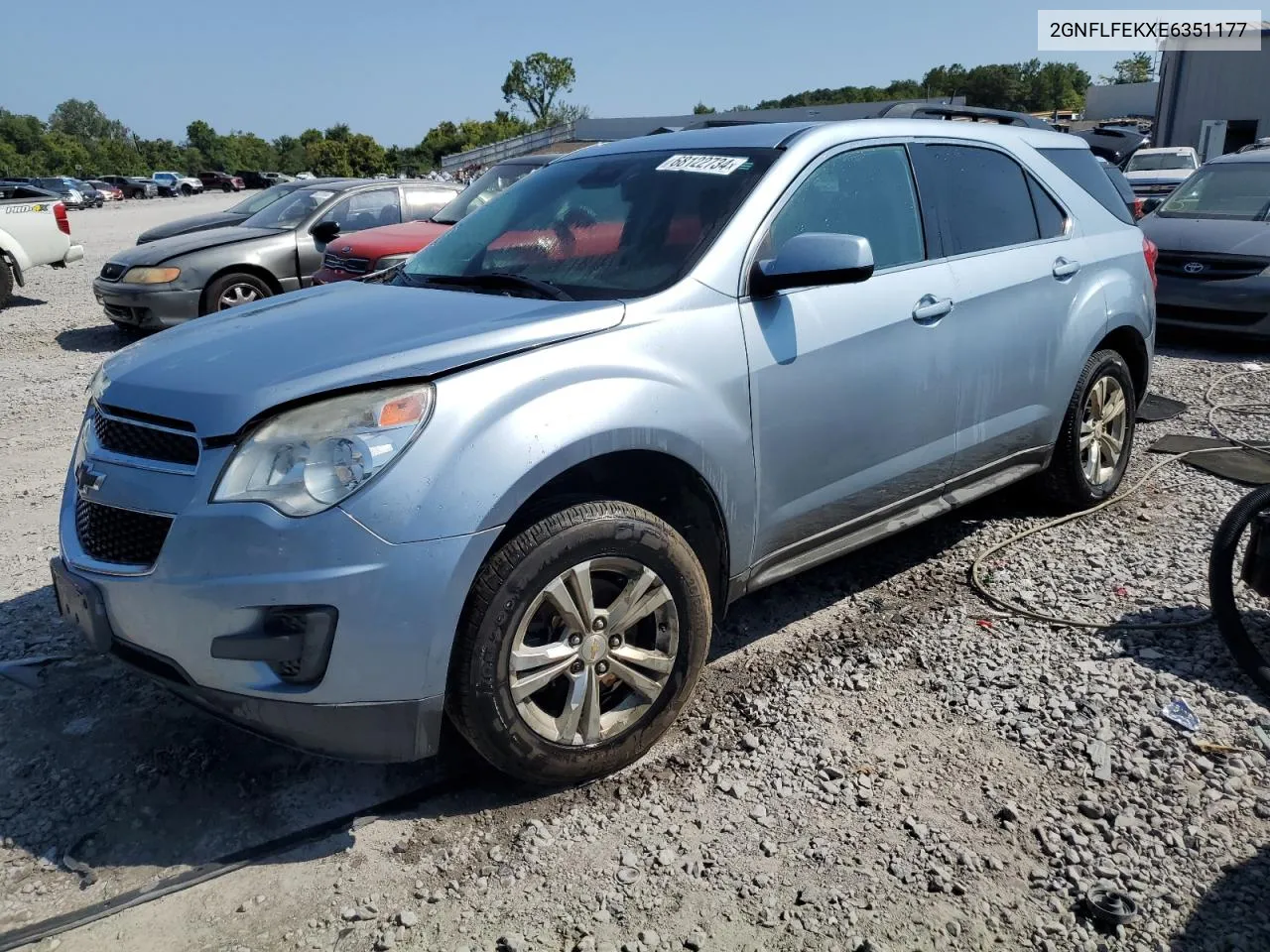 2GNFLFEKXE6351177 2014 Chevrolet Equinox Lt