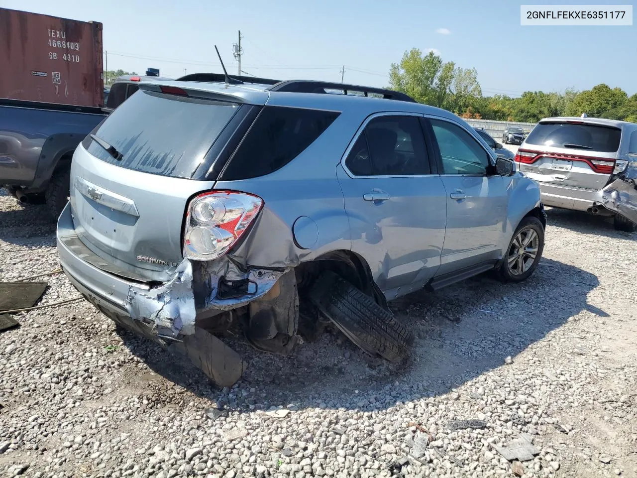 2GNFLFEKXE6351177 2014 Chevrolet Equinox Lt