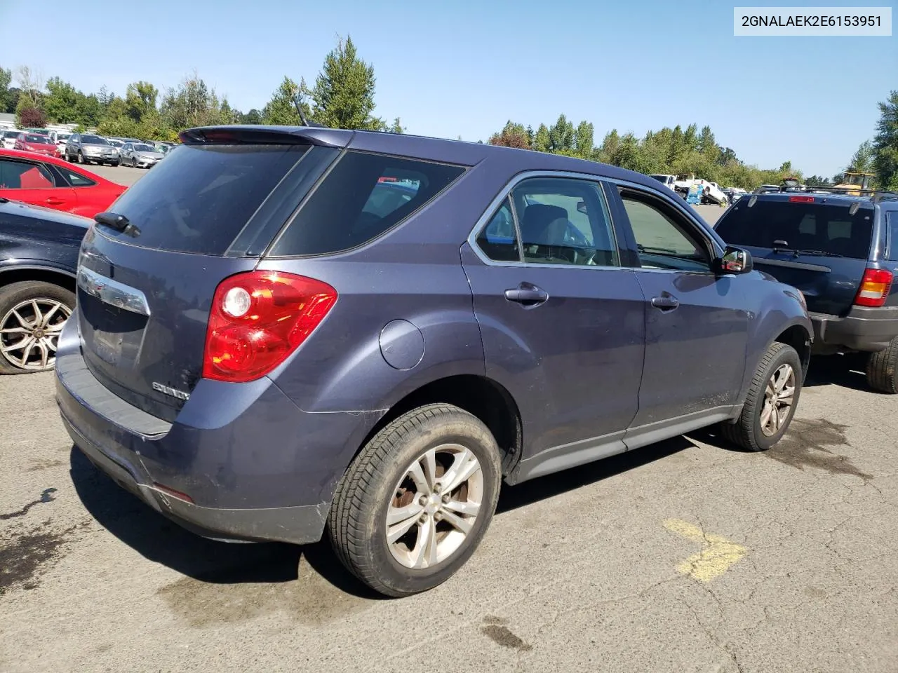 2014 Chevrolet Equinox Ls VIN: 2GNALAEK2E6153951 Lot: 68287154